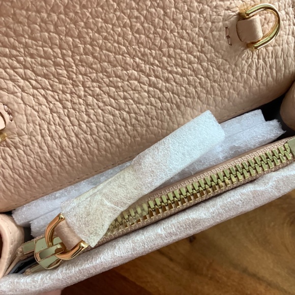 NWT Cafuné double-C cardholder with chain in blush - Picture 6 of 7